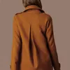 Wełna damska mieszanka stylu mody jesienna luźna solidna dwurzędowa odzież wierzchnia Kobiety Płaszczy Europejskie 11 Heat22