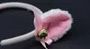 Halloween Cat Fox Fluffy Devil Ears Bells Diadema Disfraz Disfraz Anime Neko Cosplay Hair Band Fiesta Navidad pferformance props favor