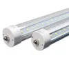 8ft led tube FA8 single pin V-Shaped T8 leds light tubes warm white cold white 8 feet Cooler Lights Bulbs AC 110-240V