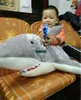 Dorimytrader 180cm Huge Soft Animals Plush Toys Stuffed Fluffy Sea Animal Bite s 71'' Kids Play Doll Lover Gift DY603881490394