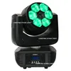 Gratis frakt 2PCS / LOT LED ZOOM LIGHT 6x15W RGBW 4In1 BEAM LED Moving Head Light 15 DMX kanaler Bra för DJ Disco KTV