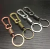 Free shipping Retro metal lumbar simple car key chain key ring KR241 Keychains mix order 20 pieces a lot