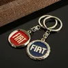 Fiat Car Logo KeychainキーリングオートキーパーツカーエンブレムスタイリングFiat Punto Bravo Palio Linea Freemont Stilo Grande