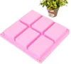 8 * 5.5 * 2,5cm Square Silicone Baking Mold Cake Pan Moulds Handgjord Biscuit Soap Mold KD18