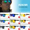 Wholesale-Kdeam Eyewear Reflective Coating Fashion Square Men Polarized Sunglasses Brand Sport Sun Glasses Polaroid Full package