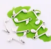 Achtste noot muziek charms hangers 150pcs / lot 23.2x14.8mm antieke zilveren sieraden DIY L238 MIC Hot verkopen