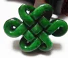 Jade pendants, manual sculpture, (talisman) double knot Chinese knot. Necklace pendant