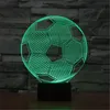 Fußball kreative 3D Acryl visuelle Home Touch Tischlampe bunte wechselnde Kunst Dekor USB LED Kinder Schreibtisch Nachtlicht TD20