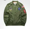 Mens MA1 Bomber Jacket Insignia USAF West Hip Hop Sport Male Windbreaker 재킷 깃발 남자 스프링 얇은 섹션 재킷 플러스 크기 6xl