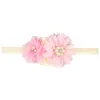 Newborn Baby Headbands Big Flower Photo Props Infant Girls Satin Rhinestone Hair Bands Children Hair Accessories Party headwear KHA328