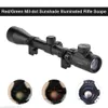 3-9x40 Np. Redgreen Iluminowany karabin Air Optics Sniper Scope Sight W / Mount Pair