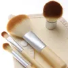 4 pcs pincéis de maquiagem conjunto kits para fundação corredor de energia blush blush belo bambu elaborado maquiagem ferramentas de escova com caso