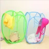 Portable Outdoor Mesh Tyg Vikbar Pop Upp Dirty Clothes Tvätt Tvätt Hamper Korg Bag Bin Hamper Storage Väskor för hem hushållning