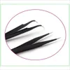 10st X Vetus Black Eyelash Pinceezers för ögonfransförlängning och cliping Diamond, Crystal, Straigtht och Curve Free Shipping