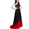 Gradient Long A Line Chiffon Prom Evening Dresses Women Formal Gowns Floor-Length Party Gown QC441