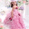 Fancy Flower Girls Dresses Pink Spaghetti Beaded Pageant Gowns Tiered Ruched Custom Made Sweep Train Back Zipper Lovely Birthday Party Dress