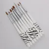 Utile 8PCS Nail Art Brush Dotting Peinture Pen Set Acrylique Dessin Doublure Outil # T509