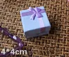 48 piezas de joyería caja de embalaje Cajas de regalo Anillo Beads Tamaño 4x4x3 cm Colores mulit