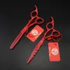 HELA 55QUOT60QUOTPURPLEDRAGON Professionell hår sax Set Cutting Thunning Scissors Barber Shears S3962983092