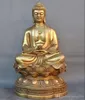 Tibet Buddhism Temple Brass Lotus Sakyamuni Shakyamuni Amitabha Buddha Statua