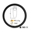 700C 50mm Djup 23mm Bredd Full Carbon Road Bike Rims Clincher UD Matt Carby Cykelhjul Fälg 445G-475G per stycke