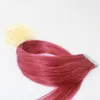 Модные способы бразильские человеческие волосы Dubai Расширения 20 шт. 50 граммов Цвет # Коругская лента в шелковистые прямые уток реми