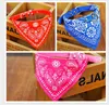 2017 Pet Tillbehör Lovely Dog Collar Scarf Tyg Justerbar Pet Dog Bandana Puppy Triangulär Tryckt halsduk för små hundar Katter