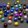 Wholesale natural fresh water round 7-8mm pearl loose dyed jewelry necklaces handicraft accessories acrylic glass sheet