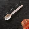 Tek Kullanımlık Tahta Kaşık Bıçaklar Forks Batı Kaşık Sofra Aracı Mutfak Pişirme Düğün Parti Kaynağı