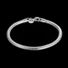 S065 Collar de cadena de serpiente de plata de ley 925 de calidad superior 4MM (20inches) Pulseras (8inches) Sistema de joyería de moda para hombres Envío gratuito