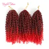 Malibob Synthetic Hair Extension Ombre Braids Hair 8 "3pcs / 세트 90g 1B 27Crochet Braids Twist 흑인 여성 변태 곱슬 곱슬 곱슬 곱슬 머리