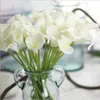 Calla Lily Flower artificiale 34cm Home Garden Decor Fiori finti per feste Decorazioni di nozze 10 colori a scelta