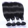 Livraison Gratuite Cheveux Raides Pour 8-30 pouces Brésilien Malaisien Péruvien Indien Remy Extensions de Cheveux Humains 4 pcs Péruvien Cheveux Trame Armure