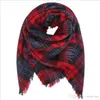 Barn Plaid Blanket Scarves Tartan Striped Tassels Scarf Mode Varm Neckerchief Höst Vinter Baby Scarf Sjal Partihandel Tillbehör H151