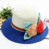 Partihandel-2017Vintage Hat Girls Fashon Women's Foldbara Wide Large Brim Ladies'Cap Floral Sun Caps Floppy Straw Hat Sommar Kvinnor LF-10410