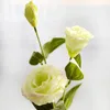 6pcs Artificial Flower 3 Heads Silk Eustoma Flower Home Wedding Party Christmas Decorative New Year Decoration Flores