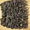 women's fashion 3pcs 100% virgin brazilian water wave Human Hair Weft Natural color