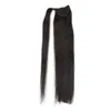 Nieuwe Collectie Hot Koop Maleisische Haar Clip in Haar Wikkel rond Rechte Poney Tail Hairsnes Real Hair Tail Extension 120g 4 kleuren