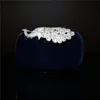 2017 4 colors Fashion Crystal Diamond Handbag Evening Bag Purse Elegant Peacock Clutch hot sale free shipping