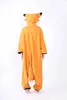 Mr Fox Cosplay Costumes Onesie piżama Kigurumi kombinezony z kapturem dla dorosłych Romper na Halloween Mardi Gras Carnival286Q