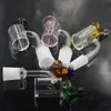 Quartz Trough Quartz Banger Nail Avec Couleur Carb Cap Femelle Mâle 10mm 14mm 18mm Joint pour Verre Huile Rigs Verre Bongs