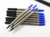 10pcs Metal Parker Blue Black Bonne qualité 07mm Rollerball Pen Reads1368326