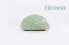 Hot Selling Natural Konjac Konnyaku Facial Puff Face Wash Cleansing Sponge Green Makeup Beauty Tools