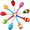 Hot Sale Baby Trä leksak Rattle Baby Söt Rattle Toys Orff Musikinstrument Utbildningsleksaker L001