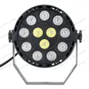 12W 12 LED Flat Par Stage Light RGB Lampe Club DJ Party DMX512 Contrôle Éclairage LIVRAISON GRATUITE MYY