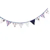 Pirat tema Bomull Tyg Bunting Pennant Flaggor Banner Garland Bröllop / Födelsedag / Baby Shower Party Decoration