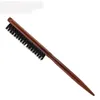 Pro Salon Hair Brush Wood Handle Fluffy Bristle Comb Dish Hairdressing Hairstyle Barber Scalp Massage Hair Styling Tool