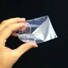 8x12 سم 100 pcs/lot mini mini clear clear pe bass bacs compans self telf