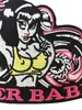 Nieuwe motorrijder Babe Motorcycle Ladies Motorfiets Rocker Club MC voor jasje Vest geborduurd ijzer op naaide vlekken 5 inch gratis schip