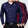 Wholesale- Covrlge 2017 Spring Men Business Shirt New Fashion Men's Bamboo Fiber Long Sleeve Shirts  Clothing Male Print Dress MCL045